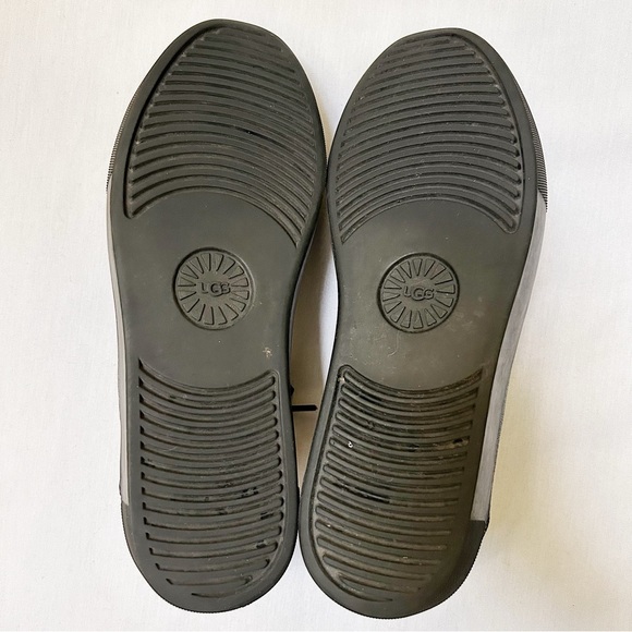 UGG Zilo Leather Sneakers Black Women’s 7.5 - Picture 8 of 9
